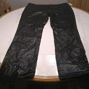 Black PVC pants size 12 with tags
